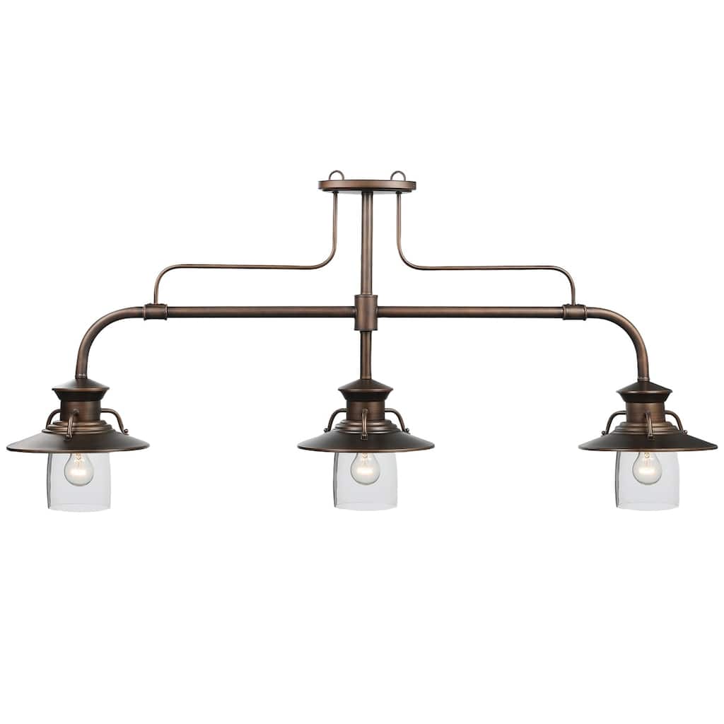 60 Inch 3 Light Edison Billiard Light By RAM Game Room