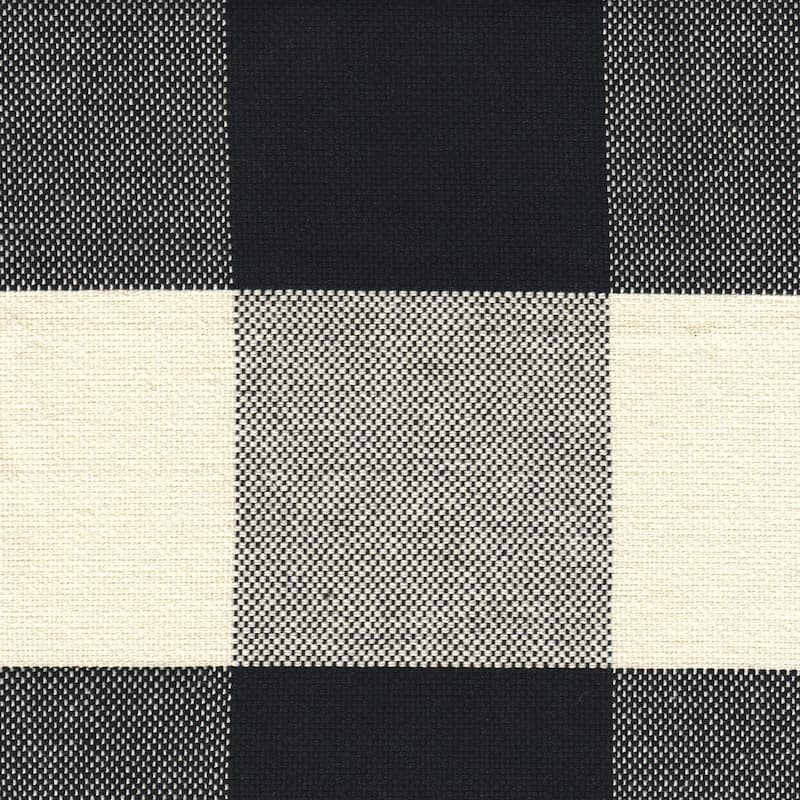 Porch & Den Minna Black/ Cream Plaid-upholstered Parsons Counter Chair - 24 inches