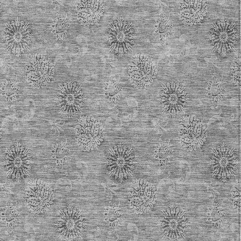 HomeRoots Floral Transitional Rectangle Outdoor Rug