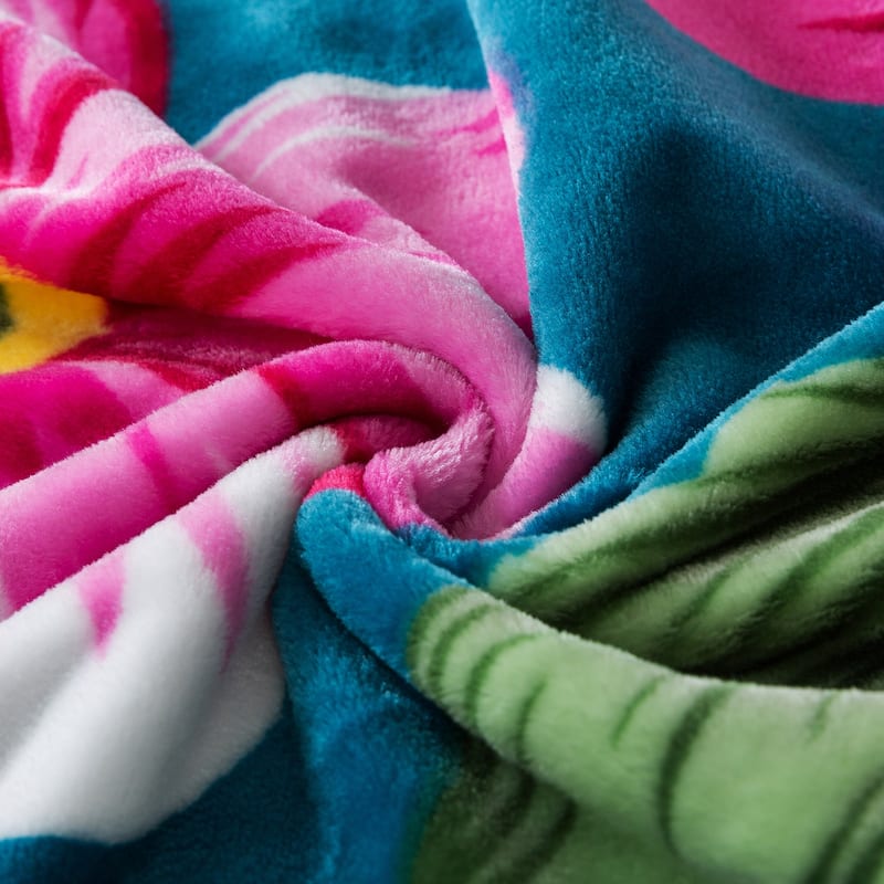 Printed Rachel Plush Blanket 75"x91"