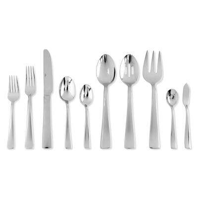 UPware 45-Piece 18/8 Stainless Steel Serene Flatware Set, Service for 8