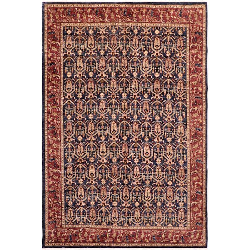 Vintage Herati Bidjar Hand Knotted Wool Rug - 8'4'' x 10'1''