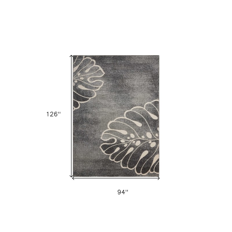 Power Loomed Modern Stain Resistant Area Rug - 126' X '94' X '0.5
