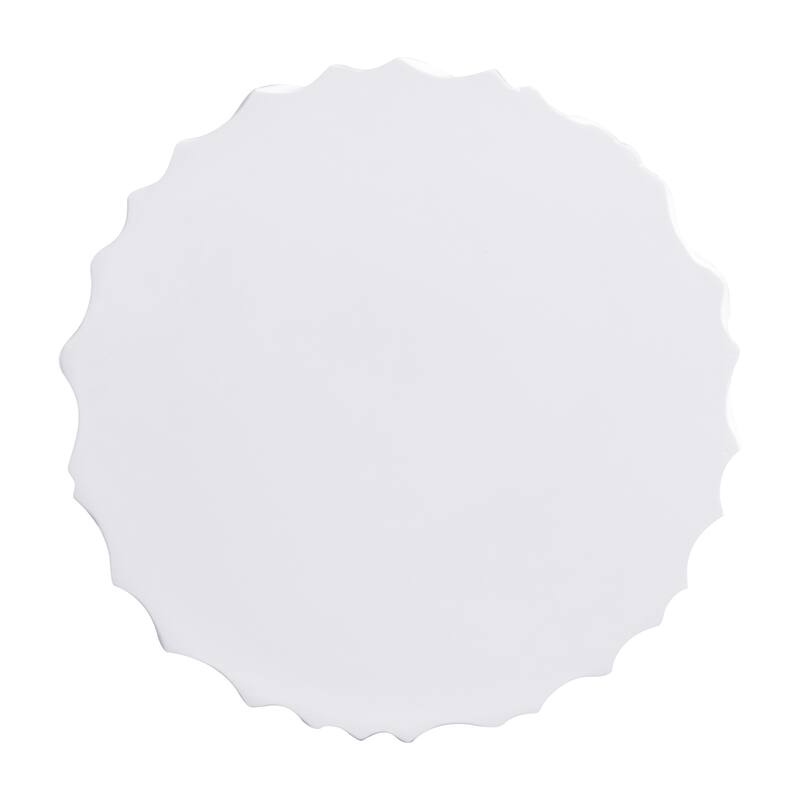 Christopher Knight Home - Modern 15.75" Round, 21.97" H Outdoor White Assembly-Free Patio Accent Table - 15.75" Round, 21.97" H