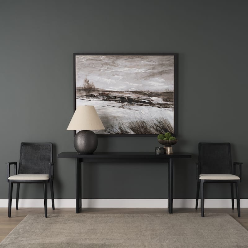 Grier Solid Wood w/ Cane Console Table