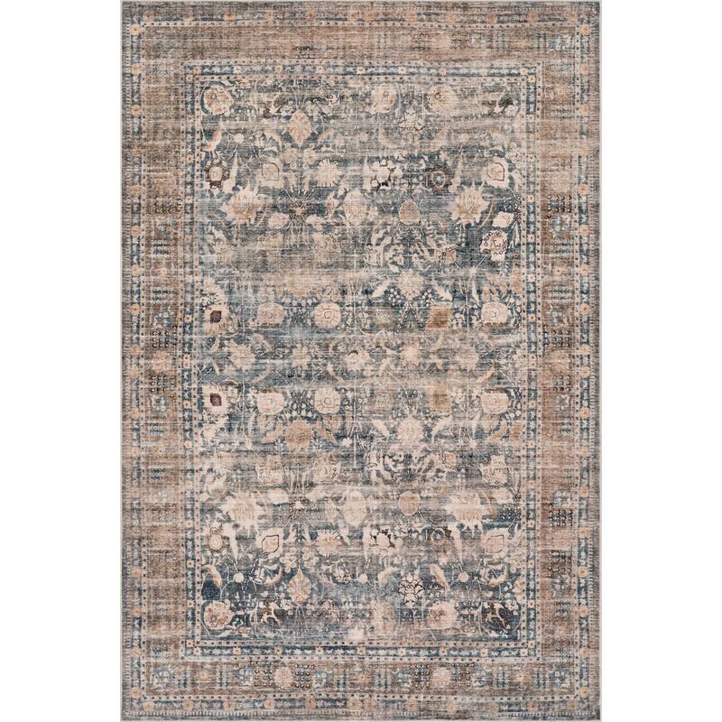 Nuloom Romilly Bordered Traditional Washable Area Rug