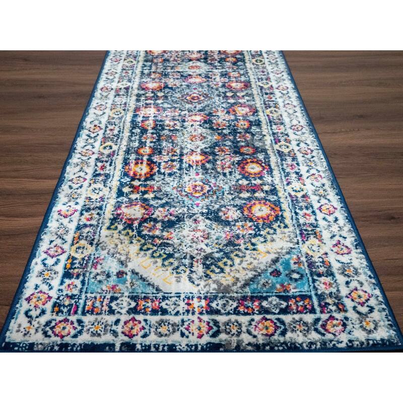 Tigris Barley Bohemian Rustic Vintage Distressed Farmhouse Area Rug