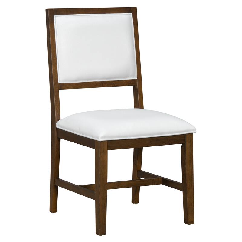 5-Piece Dining Table Set Extension from 42.5 to 58.2-Inches with 4 Upholstered Chairs, Wood Kitchen Dining Table & Chair Set