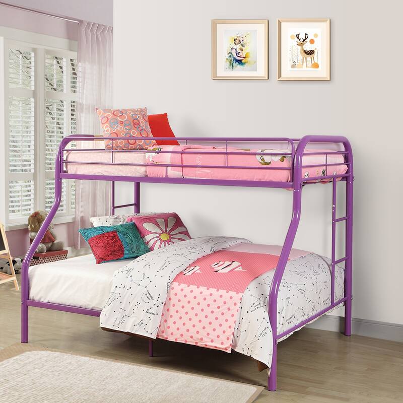 Tritan Twin/Full Bunk Bed, Purple