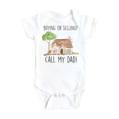 Real Estate - Baby Boy Girl Clothes Infant Bodysuit Funny Cute Newborn 1A