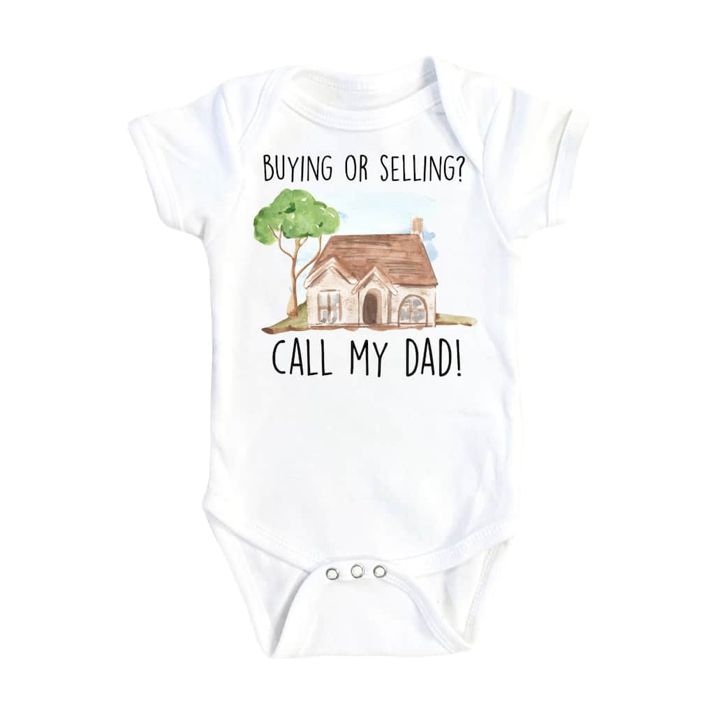 Real Estate - Baby Boy Girl Clothes Infant Bodysuit Funny Cute Newborn 1A