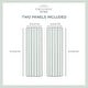 preview thumbnail 23 of 26, ATI Home Belgian Sheer Hidden Tab Top Curtain Panel Pair