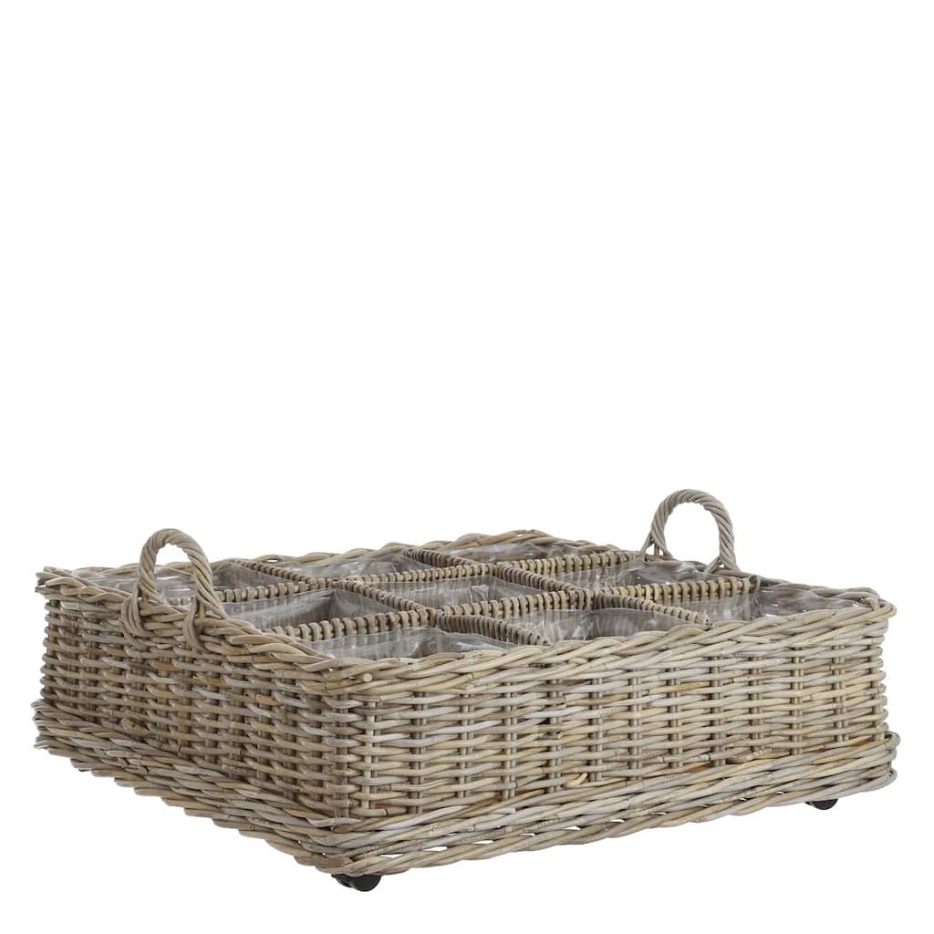 Marcia Rattan Grow Container w/ Wheels- ST