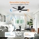 preview thumbnail 22 of 27, Sofucor 42'' Gold Flush Mount Ceiling Fan Lights Kit with Remote Quiet Reversible DC - 42