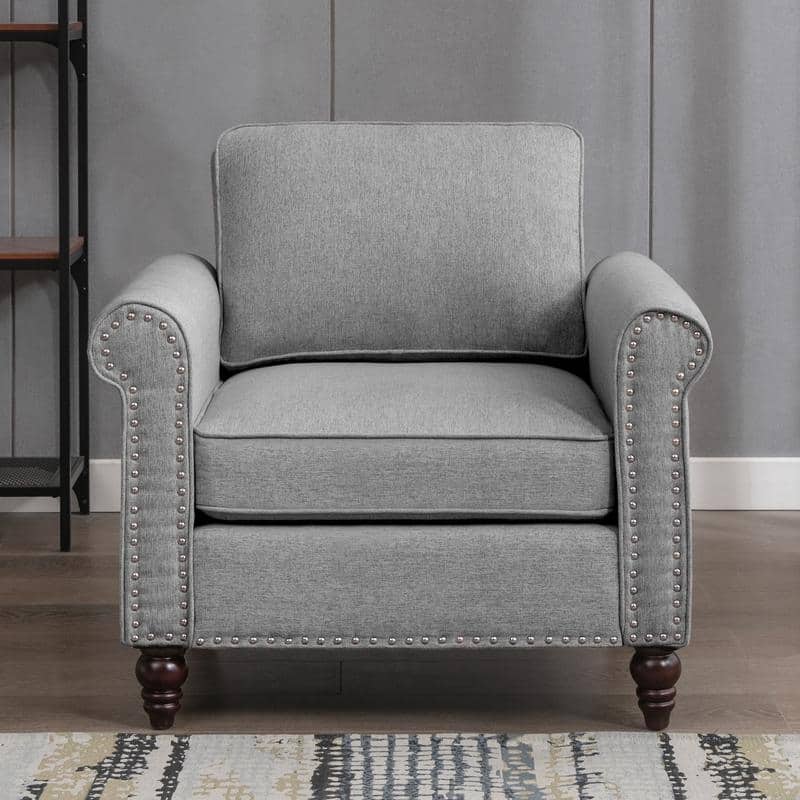Mixoy Modern Sleeper Sofa,DIY Combination Sectional Single Couch - Light Grey
