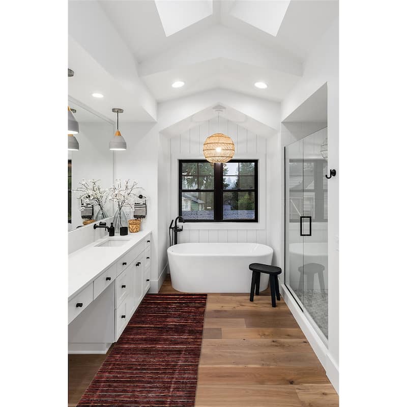 ECARPETGALLERY Hand-knotted Opulence Dark Brown Wool Rug - 3'0 x 11'4