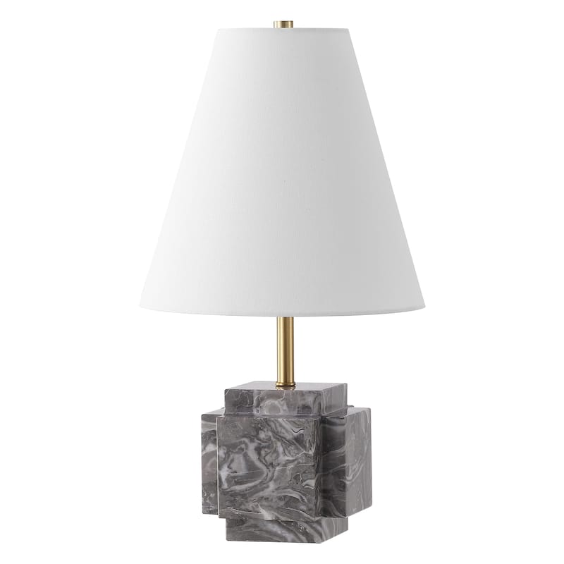 SAFAVIEH Lighting Maia, 22-inch, Marble Table Lamp - 12"W x 12"D x 22"H