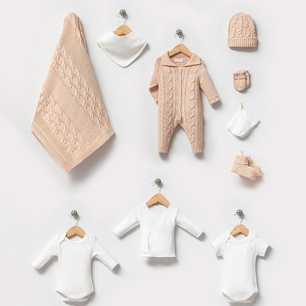 slide 1 of 1, A Cozy 10 Piece Knitwear Essentials Set Beige