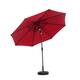 Ainfox 10ft Patio Umbrella with Lights Outdoor Solar Umbrella
