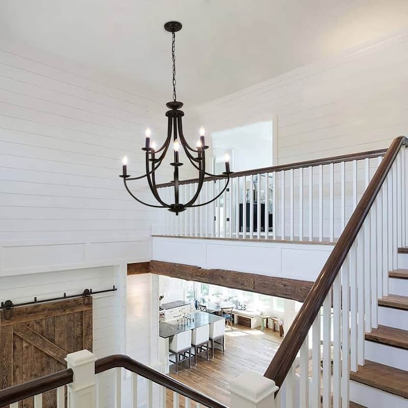 8-light Dimmable Chandelier