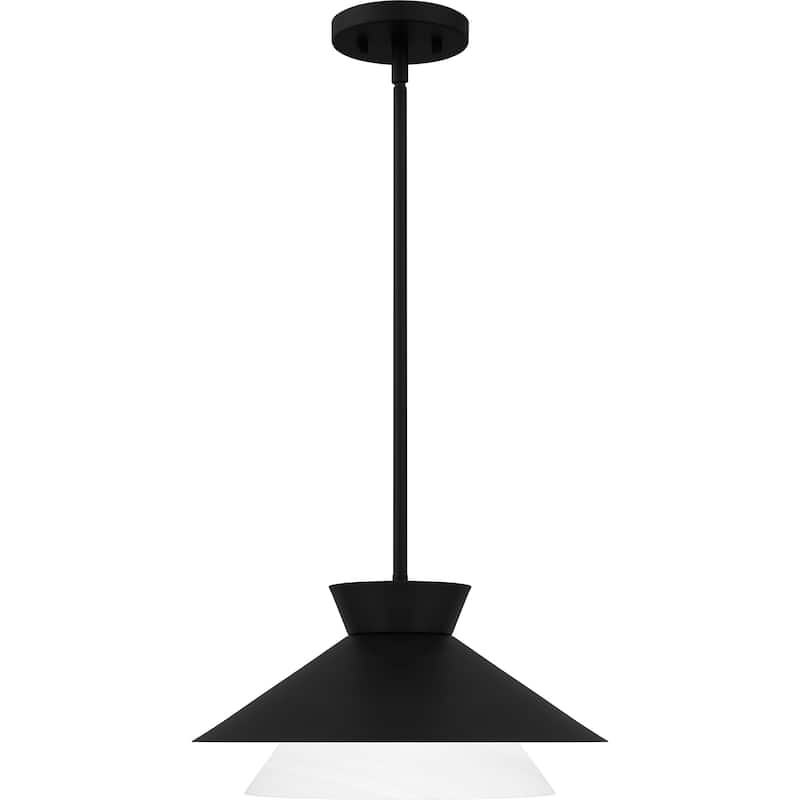 Lionel 1-Light Matte Black Pendant Light