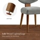 preview thumbnail 26 of 40, HULALA HOME Hipolito Mid Century Modern Ergonomic Dining Chair with Solid Wood Legs Set of 2