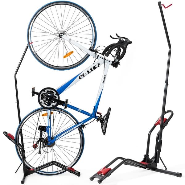 Bike Floor Stand Bike Rack Stand for Vertical/Horizontal Indoor Bike - Bed  Bath & Beyond - 30364480
