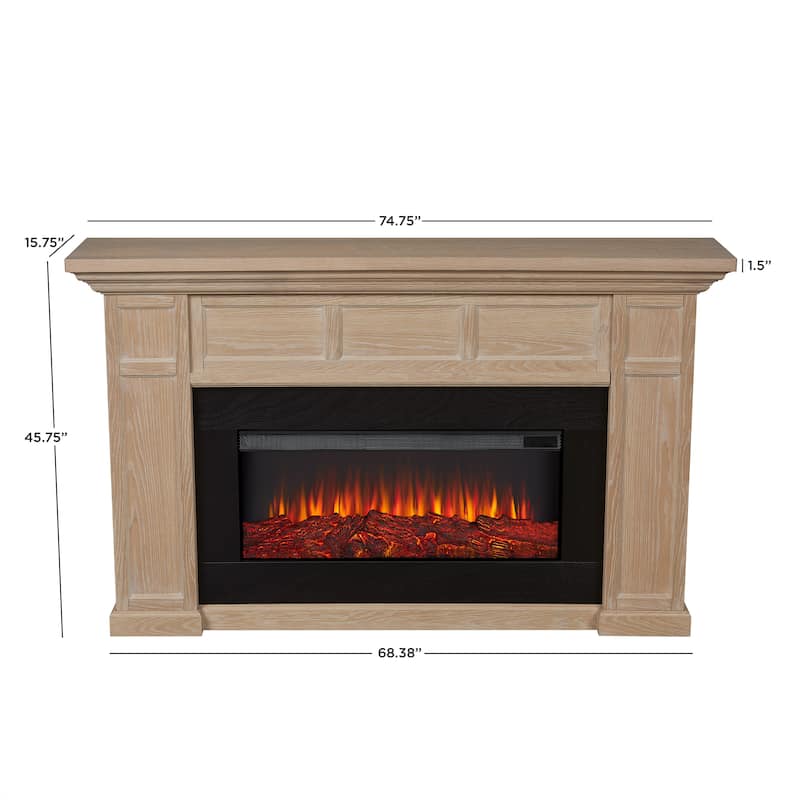 Alcott 75" Landscape Electric Fireplace by Real Flame