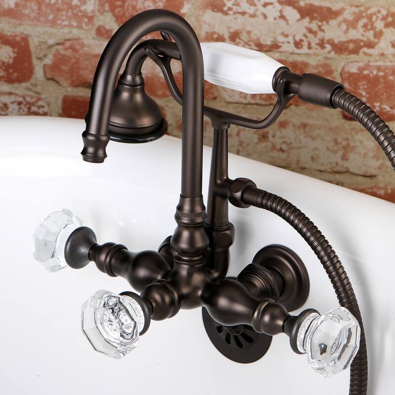 Kingston Brass Celebrity Wall Mounted Clawfoot Tub Filler Trim with