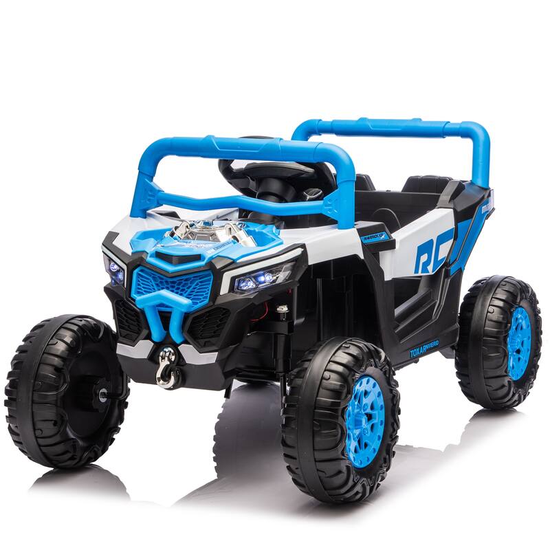 12V Kids Ride On Electric UTV W/2.4G Parents Control, Slow Start & Swing Function, Anti-Slip Wheels