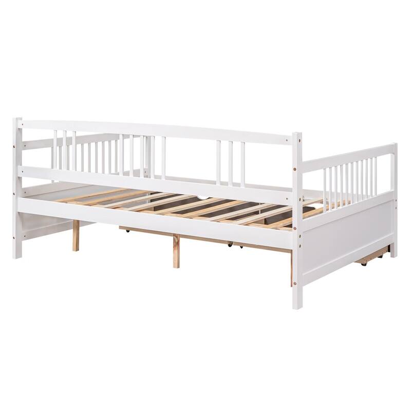 Merax Wood Daybed with Two Drawers