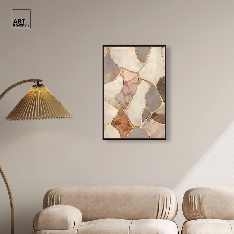 Textured Earthy Tones III Canvas by Art Remedy