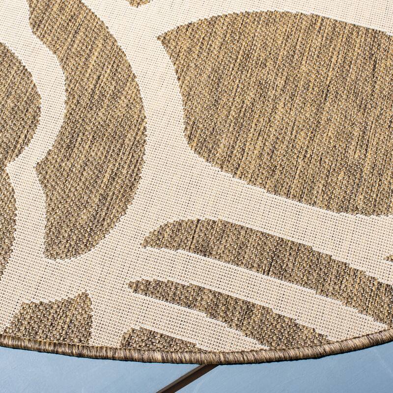 SAFAVIEH Courtyard Lorrayne Floral Geo Indoor/ Outdoor Area Rug