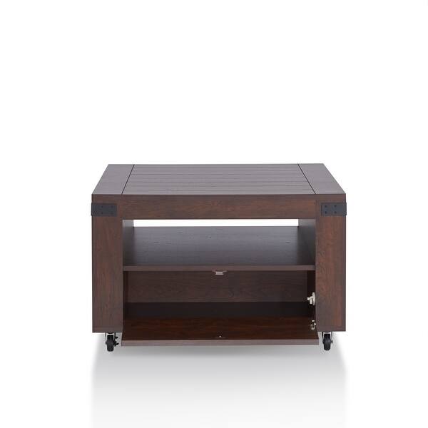 Furniture Of America Crete Vintage Walnut Coffee Table