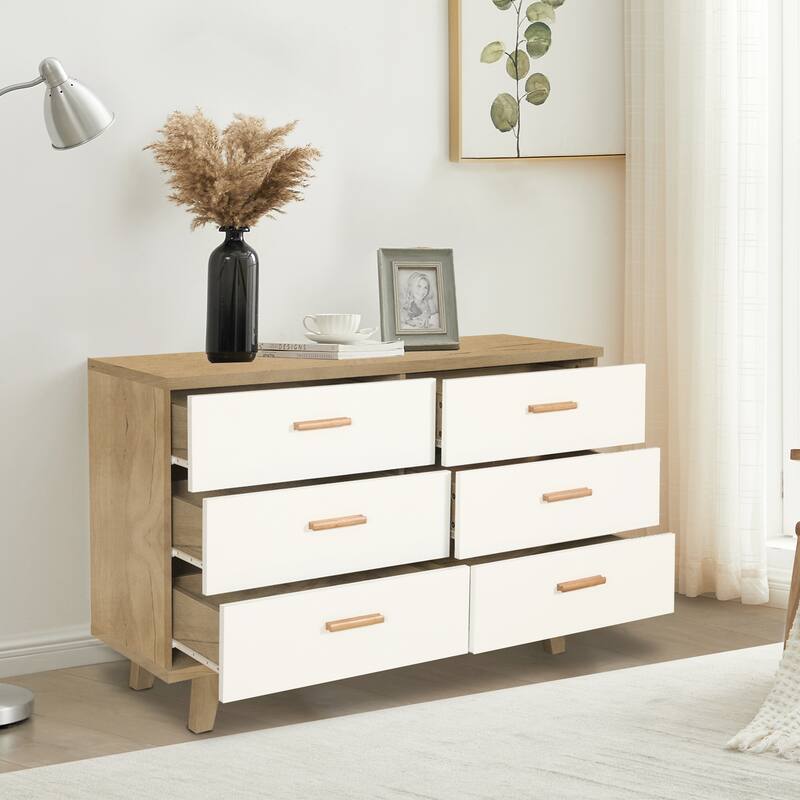 Drawer Dresser cabinet barcabinet - White Oak
