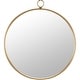 preview thumbnail 2 of 3, FirsTime & Co. Marshall Gold Round Mirror, American Crafted, Gold, Mirror, 32.5 x 1 x 36 in