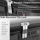 preview thumbnail 6 of 15, 3-Piece Hardshell Luggage Set with TSA Lock YKK Zippers Aluminum Telescopic Handle and Spinner Wheels Durable PC+ABS Suitcase