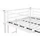 preview thumbnail 16 of 24, Metal Twin over Twin Bunk Bed with Safety Guardrail & 2 Side Ladders
