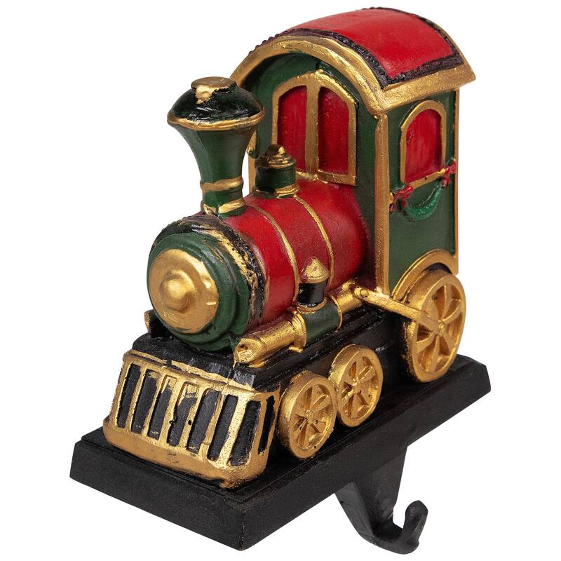 Set of 4 Merry Christmas Train Stocking Holders 5"