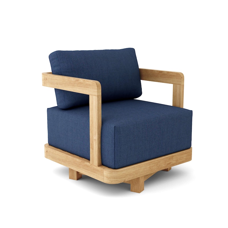 Granada Swivel Armchair - Canvas Navy