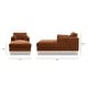 preview thumbnail 7 of 10, Knox 65" Modern Farmhouse Performance Velvet Chaise Lounge Chair