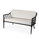 preview thumbnail 1 of 5, Southport Iron Upholstered Outdoor Loveseat Ivory