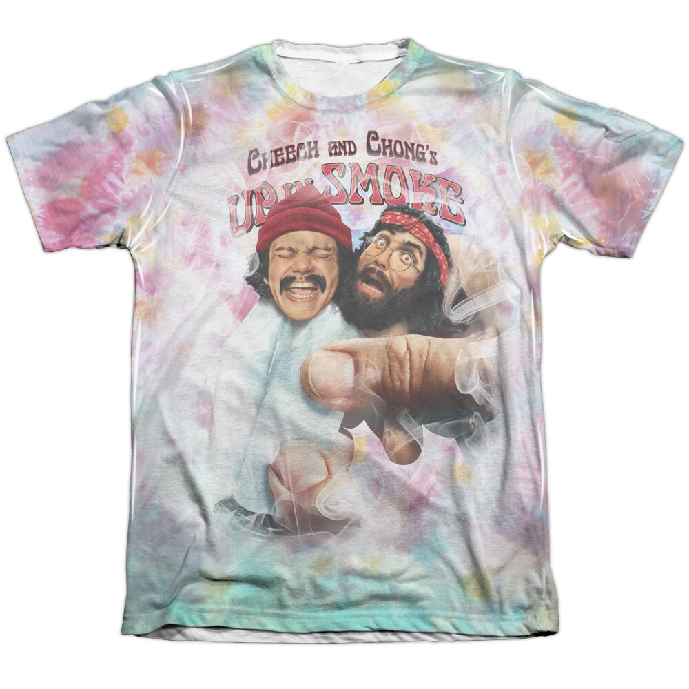 Shop Cheech And Chong Fried Tie Dyed Mens Sublimation Poly Cotton