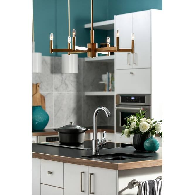 Hansgrohe Focus High-Arc Bar Faucet with Quick Clean Aerator -