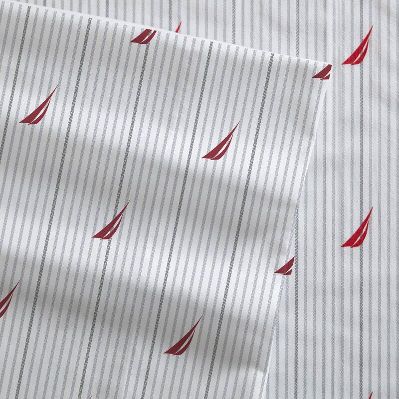 Nautica Cotton Percale Deep Pocket Bed Sheet Sets