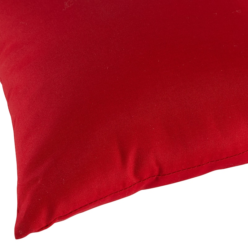 19x12-inch Rectangular Outdoor Salsa Red Accent Pillows (Set of 2)