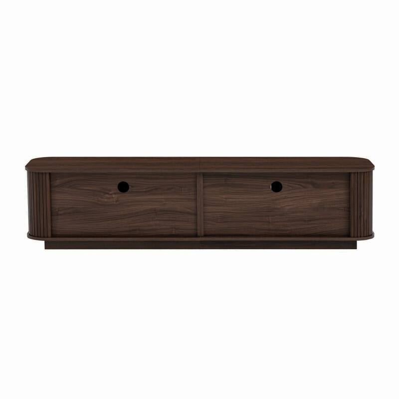 Modern 70" TV Stand for TVs up to 80", Media Entertainment Center with Storage Cabinet
