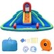 preview thumbnail 10 of 8, Costway Inflatable Bounce House Water Splash Pool Dual Slide Climbing