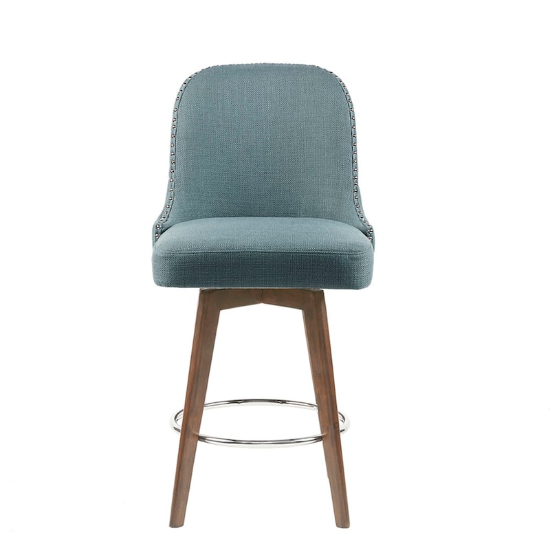 Madison Park Heyes Counter Stool with 360 degree Swivel Seat