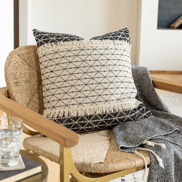 Artistic Weavers Jena Bohemian Cotton Throw Pillow Cover On Sale
